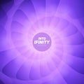 Into Infinity geometry. Abstract geometrical concentric violet swirl background. Sea shell like structures. Royalty Free Stock Photo