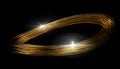 Infinity gold lines Royalty Free Stock Photo