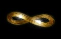 Infinity gold lines Royalty Free Stock Photo