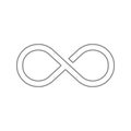 Infinity icon. Element of cyber security for mobile concept and web apps icon. Thin line icon for website design and development, Royalty Free Stock Photo