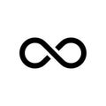 Infinity icon flat vector template design trendy Royalty Free Stock Photo