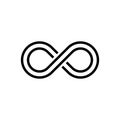 Infinity icon flat vector template design trendy Royalty Free Stock Photo