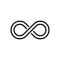 Infinity icon flat vector template design trendy Royalty Free Stock Photo