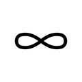 Infinity icon flat vector template design trendy Royalty Free Stock Photo