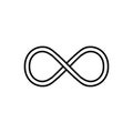 Infinity icon flat vector template design trendy Royalty Free Stock Photo