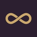 The infinity icon. Infinity symbol. Flat