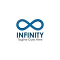 Infinity icon logo design vector template Royalty Free Stock Photo