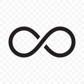 Infinity or infinite loop vector line icon Royalty Free Stock Photo