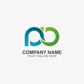 Infinity letter P & B logo icon, Initial Logo used for your Company Royalty Free Stock Photo