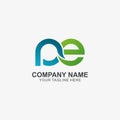 Infinity letter P & E logo icon, Initial Logo used for your Company Royalty Free Stock Photo