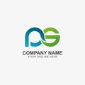 Infinity letter P & G logo icon, Initial Logo used for your Company Royalty Free Stock Photo