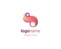 Infinity logo. Creative gradient infinity letter s logo