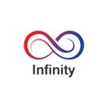 Infinity logo design inspiration vector illustration template icon