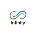 Infinity logo design inspiration vector illustration template icon