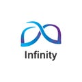 Infinity logo design inspiration vector illustration template icon Royalty Free Stock Photo