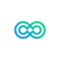 Infinity logo design vector icon with modern idea Royalty Free Stock Photo