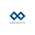 Infinity logo design vector template Royalty Free Stock Photo