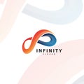 Infinity logo, symbol, infinite, creative, icon, design Royalty Free Stock Photo