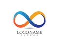 Infinity logo and symbol template Royalty Free Stock Photo