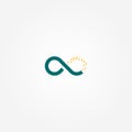 Infinity logo. Logo template for your business Royalty Free Stock Photo