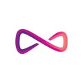 Infinity Logo vector template design Royalty Free Stock Photo