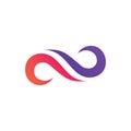 Infinity Logo vector template design Royalty Free Stock Photo