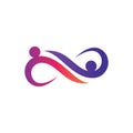 Infinity Logo vector template design Royalty Free Stock Photo
