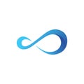 Infinity Logo vector template design Royalty Free Stock Photo