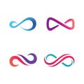 Infinity Logo vector template design Royalty Free Stock Photo