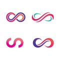 Infinity Logo vector template design Royalty Free Stock Photo