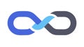 Infinity Loop Chain: Endless Connection Vector Icon, vector design Generative AI Royalty Free Stock Photo