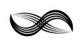 Infinity Loop Icon: Eternity, Connection Continuous Flow Symbol, vector design Generative AI Royalty Free Stock Photo