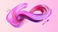 Infinity loop in pink and purple abstract digital art