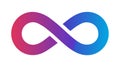 Infinity Loop Symbol Gradient Color Art, vector design Generative AI Royalty Free Stock Photo