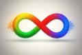 The infinity loop symbol serves as a creative representation of continuous DevOps practices, incorporating a diverse