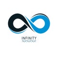 Infinity Loop vector symbol, conceptual logo special design Royalty Free Stock Photo