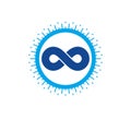 Infinity Loop vector symbol, conceptual logo special design. Royalty Free Stock Photo