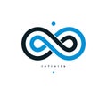 Infinity Loop vector symbol, conceptual logo special design. Royalty Free Stock Photo