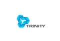 Infinity Looped Triangle Logo vector. Corporate Te