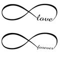 Infinity love and forever symbol Royalty Free Stock Photo