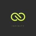Infinity minimalistic vector logo Royalty Free Stock Photo
