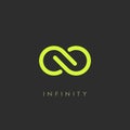Infinity minimalistic vector logo Royalty Free Stock Photo