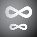 Infinity Paper Abstract Vector Symbols Royalty Free Stock Photo