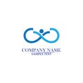 Infinity people Adoption and community care Logo template vector. Royalty Free Stock Photo