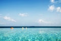 Infinity Pool in Maldives Beauty In Nature Concept Royalty Free Stock Photo