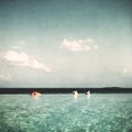 Infinity Pool in Maldives Beauty In Nature Concept Royalty Free Stock Photo