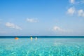 Infinity Pool in Maldives Royalty Free Stock Photo