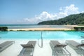 Infinity pool overlooking Cherating Beach, Kuantan, Malaysia