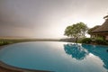 Infinity pool overlooking Lake Manyara Tanzania Royalty Free Stock Photo