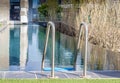 Infinity pool step ladder Royalty Free Stock Photo